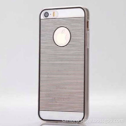 Ultra-thin 0.3mm 2 in 1 Cases for iPhone 5s with Logo Hole Design